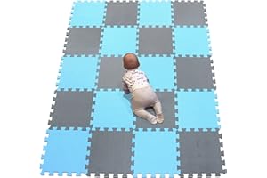 YIMINYUER® 20 Piezas (30cmx30cmx1cm Cada Pieza), Infantiles Alfombrillas para Puzzles, Bebés Alfombras Puzzles y Juegos, Niños Alfombra Puzzle Bebe R07R12G301020