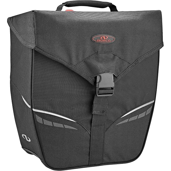 Norco Fahrradtasche Boston City, Schwarz, 32 x 32 x 15 cm, 14 Liter, 0208AS Sport & Freizeit