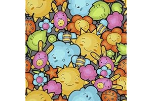 HEKO PANELS Tessuti Per Tappezzeria Al Metra Stoffa Rivestimenti Di Mobili Sedie Poltrone Divani Cuscini Pouf Impermeabile Cuteness 1 Metro 155 x 100 cm