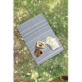 Katlanabilir Gri Plaj Kamp Piknik Bah&ccedil;e Balkon Teras Hasır Halı Mat Savan Kilim Karavan Halısı 90x180