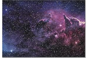 Panorama Lienzo Espacio 70x50cm - Impreso en Lienzo con Bastidor - Cuadros Decoración Salón - Cuadros del Espacio - Cuadros Lienzos Decorativos - Cuadros Modernos