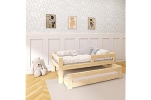 Need Sleep letto singolo con letto estraibile per bambini 200x90/180x90