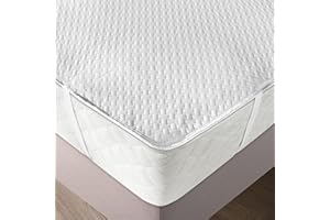 ABAKUHAUS Matratzenschoner weich, atmungsaktives Schutz überwurf, elastisch und rutschfest, 90x200cm für Einzelbetten