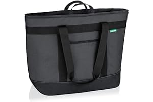 Cottara Torba chłodząca klasy premium, duża, składana, izolowana i stabilna, z mocną izolacją na ciepło i zimno – idealna jako torba na zakupy, torba izolacyjna, torba piknikowa