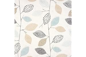 JOLEE TABLECLOTHS Wipe Clean Tablecloth Oilcloth PVC Vinyl Taupe Grey and Black Modern Floral 140cm Round (55")