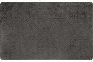 REDS Tappeto HOUDINI - Tappeto multiuso in microfibra con fondo antiscivolo per ingresso, bagno - Lavabile in lavatrice 40x60 cm Grigio