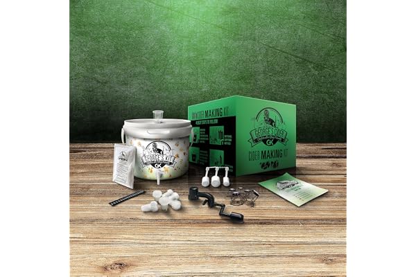 Beer & Wine Kit de Fermentation pour cidre George's 5 L - Cidre Artisanal Maison - Kit de Fermentation - Kit de Fabrication de cidre - Idée Cadeau
