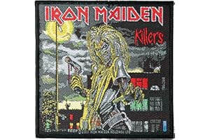 UNBEKANNT Parche De Iron Maiden – Killers – Iron Maiden Patch – tejida & licencia oficial..