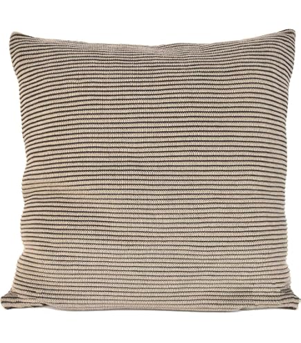 Wometo 2er Set Strick-Kissenbezüge 45x45 Cm – Türkis, Mit Reißverschluss, OEKO-TEX Zertifiziert