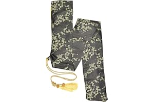 DerShogun Dunkelblauer Schwertbeutel mit eingesticktem Muster