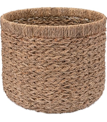 Mand Pot Met Zeegras Handvatten - 35 Cm Diameter