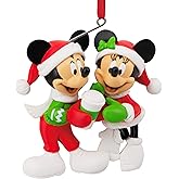 Hallmark Mickey and Minnie Mouse Ornament, Disney Tree Decoration, Disney Hanging Ornament, Christmas Hanging Ornament, Gifts
