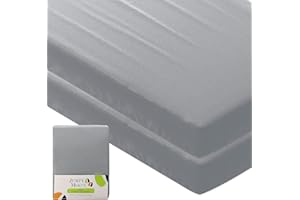 JUMPY MOO'S JM Premium 2 prześcieradło z gumką 60 x 120 dla niemowląt, 100% bawełna, miękkie, trwałe i oddychające 145 g/m², prześcieradło dla niemowląt z głębokimi kieszeniami 15 cm, prześcieradło z gumką dla