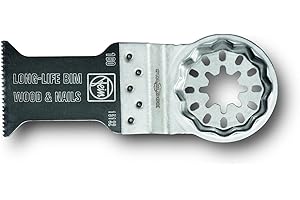 FEIN E-Cut Long Life Lama da taglio, Conf. 1 pz., Larghezza 32 mm, Lunghezza 90 mm, Attacco Starlock Max, Lama bimetallica con dentatura stretta