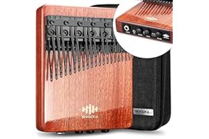 MOOZICA Chromatisches Kalimba der EQX-Serie Kalimba-Daumenklavier mit 36 Tasten und Piezo-Tonabnehmer doppellagiges elektrisches Kalimba mit Chorus und Verzögerung (K36P-EQX)