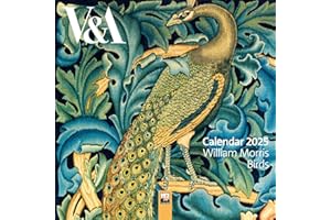 V&A: William Morris Birds Mini Wall Calendar 2025 (Art Calendar)