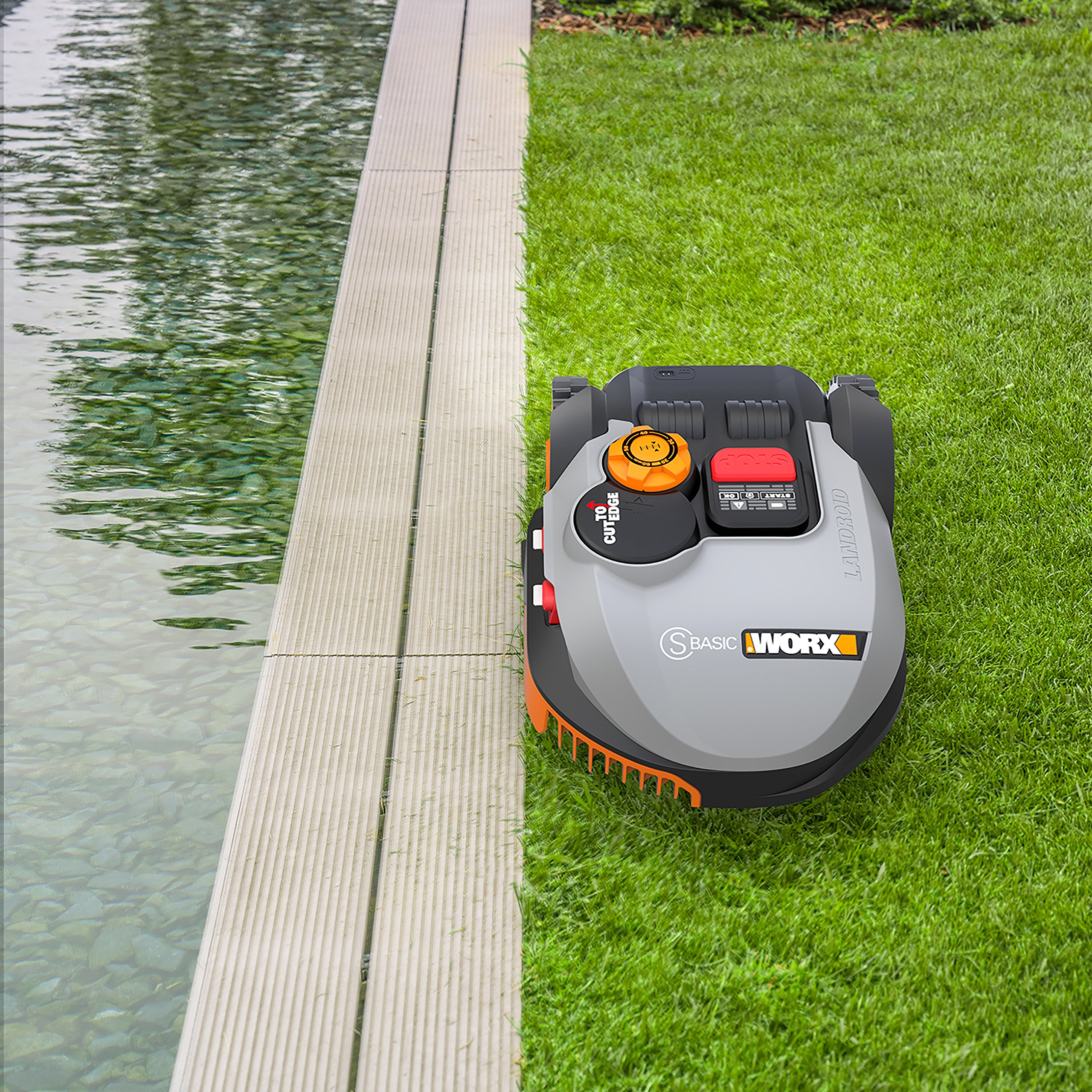 Worx Landroid S-Basic Mähroboter in Grau – Automatischer Rasenmäher für bis zu 300 qm mit AIA Technik für präzise Mäharbeit – Bild 5