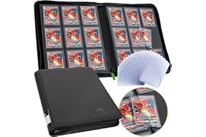 FunGuys Toploader Binder, Trading Card Binder Storage, 252 9 Pocket Top Loader Binder, Card Collection for Yugioh, MTG, TCG, Card Folders for Trading Cards