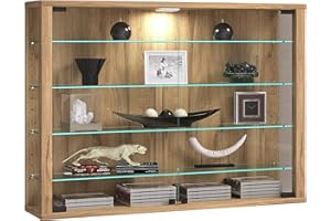 VCM Wall Display Case Hanging Glass Display Case Wall Display Case Glass Vitrosa L Wall Display Case Hanging Glass Display Case Wall Display Case Glass Vitrosa L Honey oak
