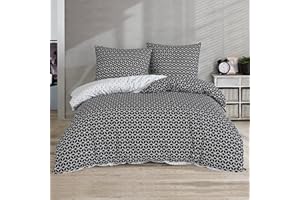 ‎MIXIBABY Mixibaby Bettwäsche Bettgarnitur Bettbezug Bedruckt Baumwolle 135x200 155x220 200x200, Größe:155 x 220 cm, Design Bettwäsche:Tina