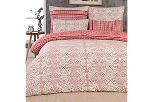 Mixibaby Bettwäsche Bettgarnitur Bettbezug Baumwolle 135x200 155x220 200x200 200x220 Modern, Größe:135 x 200 cm, Design Bettwäsche:Anthea D23