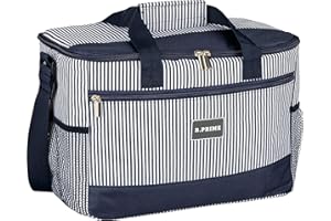 B.PRIME – torba chłodząca Classic 20 l – 36 x 26 x 22 cm – torba termiczna – piknikowa – lodówka turystyczna – torba na lód – na camping – podróżna – na zakupy – do samochodu