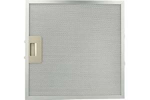 vhbw Filtro permanente metálico para grasa 32 x 32 x 0,85 cm compatible con Juno, Maytag, Privileg, Whirlpool campana extractora metal