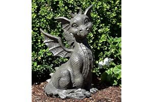 MCM Figur de jardin dragon assis