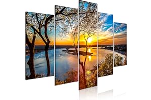 B&D XXL - Quadro 5 Pezzi - Stampa su Tela in TNT Tessuta XXL Grande - Quadri Moderni Componibili Camera da Letto Matrimoniale - Stampe da Parete Arte -