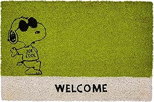 Excelsa Brunch Time wycieraczka Peanuts zielona