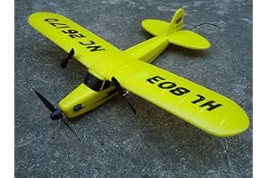 WILLIAMS RC FX J3 Piper Cub RC Airplane, Ready to Fly, EPP Foam, Beginner Friendly, USB Chargeable, Yellow, Unisex Adult
