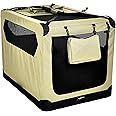 Amazon Basics Folding Portable Soft Pet Dog Crate Carrier Kennel - 42 x 31 Inches, Khaki