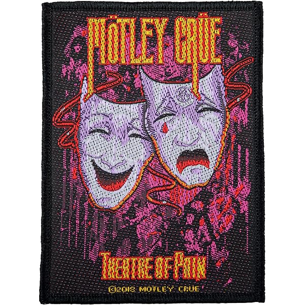 Patch Brodé Motley Crue Dr Feelgood - Licence Officielle - Pour Vestes, Jeans Et Sacs