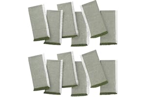 Folkulture Cloth Napkins Cloth Set of 12 (Forest Green, Set of 12)