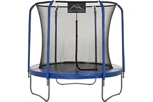 UPPER BOUNCE Skytric Large Trampoline with Top Ring Enclosure System, Safety Net, Jumping Mat, Spring Cover, Pad for Outdoor Garden, Easy Assemble 8 ft - 2.43 m