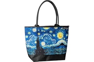 VON LILIENFELD Torebka damska Vincent van Gogh gwiaździsta noc Wymiary L42 x H30 x D15 cm Torba plażowa Torba z uchwytem Biuro