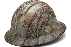 Pyramex Ridgeline Full Brim Hard Hat 4 Point Ratchet Matte Realtree AP Pattern