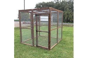 4WIRE Strong Outdoor Animal Run 6FT 16G Dog Cat Chicken (Mesh Roof)