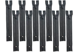 garnimex Zip 50 cm x 10 Pieces Colour 38 Dark Grey Assorted Not Separable