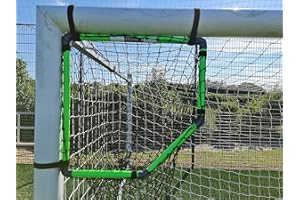SOLO-PRO MASTER YOUR GAME Football Goal Target Corner Shot Top Bins Skills Frame + Catch Net Solo Pro