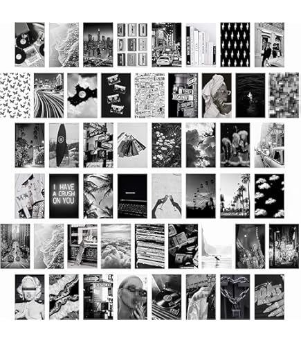 WOONKIT Vintage rockband posters voor kamer esthetisch, jaren 70, 80, 90, retro muziek slaapkamerdecoratie muurkunst, concertposter, muurcollage, oude muziek album cover prints (12 stuks A, 20 x 30 cm