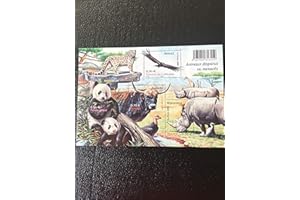 Timbre France Bloc 128 Neuf de 2009 avec No 4372 à 4375. Animaux, Panda, rhinocéros, panthère, Condor..
