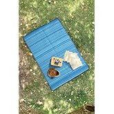 Foldable Blue Beach Camping Picnic Garden Balcony Terrace Wicker Carpet Mat Savanna Rug Caravan Carpet 90x180