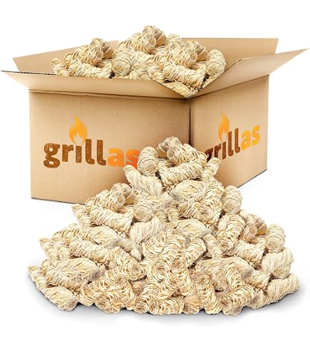Fiammelle Accendifuoco Ecologico – 4 Confezioni Da 75 Zollette, Inodore, Atossico, A Base Di Segatura E Olio Vegetale, Per BBQ Stufe E Caminetti