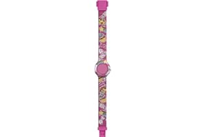 HIP HOP Orologio Bambina, Collezione KIDS FUN, Movimento, Resistente all'acqua fino a 30 metri, Cinturino in Silicone Stampato, Lunghezza regolabile, Idee regalo Bambina