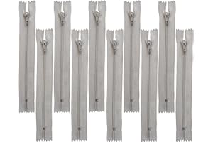 Garnimex Zip 50 cm x 10 Pieces Colour 04 Light Grey Assorted Not Separable