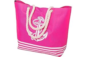 AIREE FAIREE Beach Bag - Large Stylish Summer Tote Bag For Women With Zipped Inner Pocket, Secure Clasp & Spacious Interior For All Beach Essentials