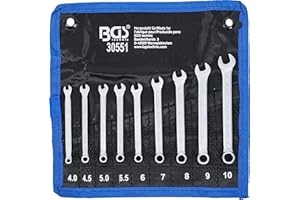 BGS 30551 | Juego de llaves combinadas | 4 - 10 mm | 9 piezas