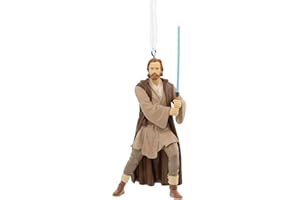 Hallmark Gwiezdne Wojny Obi-Wan Kenobi wisząca ozdoba, dekoracja choinki z żywicy, wisząca ozdoba bożonarodzeniowa, prezenty na Boże Narodzenie