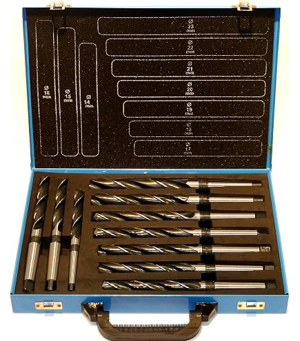 PAULIMOT Drehmeißel-Set 11-teilig – P30 Hartmetallplatten, 20×20 Mm, In Holzbox, Für Längs- & Plandrehen, Abstechen & Innenausdrehen